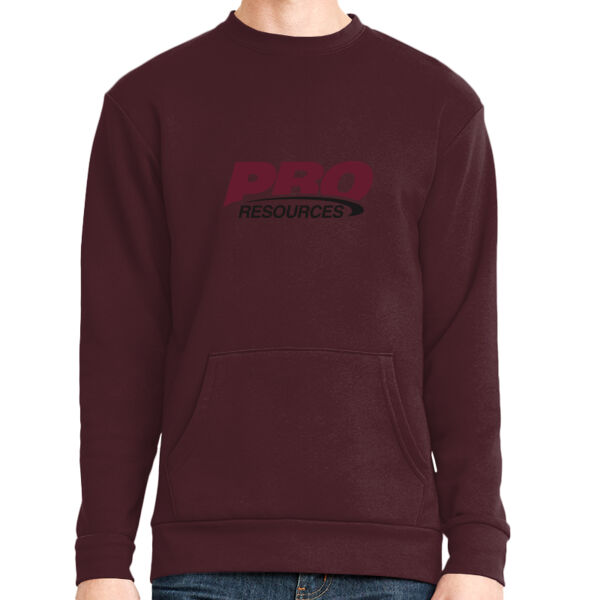Pro Resources - Unisex Long Sleeve Crew with Pocket Thumbnail